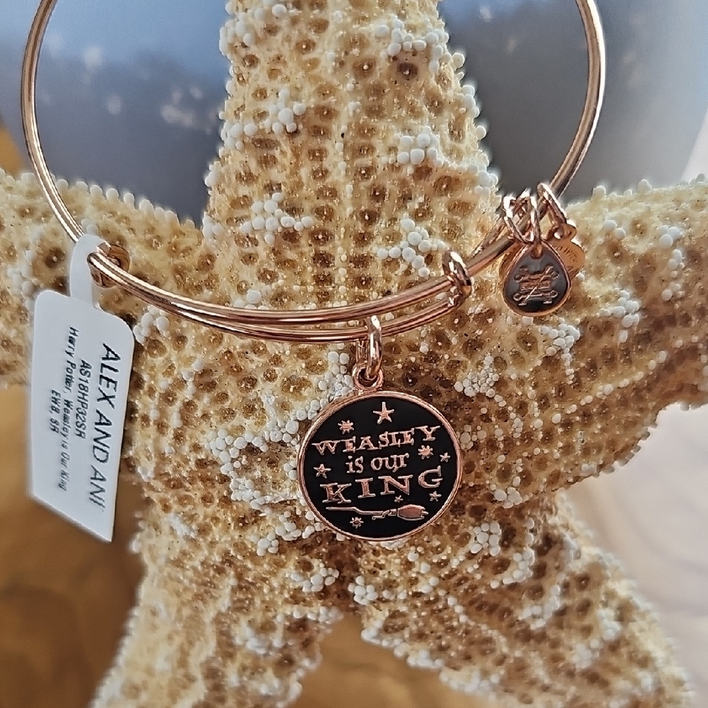 Alex and Ani Harry Potter Gold Expandable Charm Bracelet - Picture 2 of 3